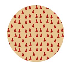 Red Christmas Tree Brown Mini Round Pill Box (pack Of 3) by TetiBright