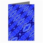 Abstract Tech Modern Pattern Greeting Cards (Pkg of 8) Left