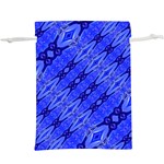 Abstract Tech Modern Pattern Lightweight Drawstring Pouch (XL) Front
