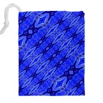 Abstract Tech Modern Pattern Drawstring Pouch (4XL) Back