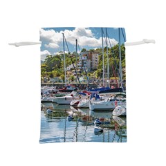 Piriapolis City Port, Maldonado, Uruguay Lightweight Drawstring Pouch (m) by dflcprintsclothing