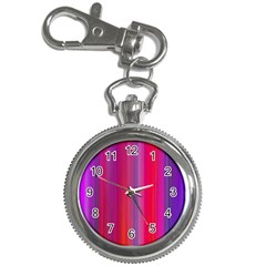 Multicolored Abstract Linear Print Key Chain Watches by dflcprintsclothing