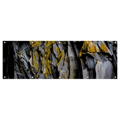Rock Wall Crevices  Banner And Sign 12  X 4  by artworkshop