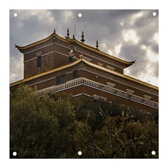 Buddhist Temple, Lavalleja, Uruguay Banner And Sign 3  X 3  by dflcprintsclothing