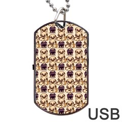 Pugs Dog Tag Usb Flash (two Sides) by Sparkle