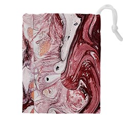 Cora; Abstraction Drawstring Pouch (4xl) by kaleidomarblingart
