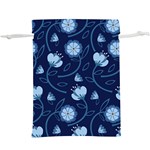 Flower Lightweight Drawstring Pouch (XL) Back