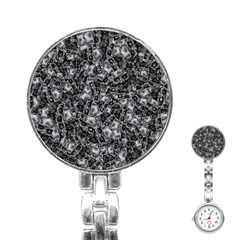 Creepy Head Mask Motif Random Pattern Stainless Steel Nurses Watch by dflcprintsclothing