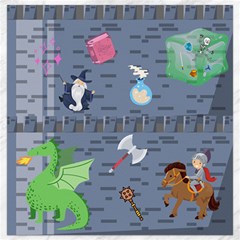 Dnd Canvas 16  X 16  by NerdySparkleGoth