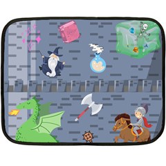 Dnd One Side Fleece Blanket (mini) by NerdySparkleGoth