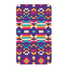 Pastel Shapes Rows On A Purple Background                                                                   Memory Card Reader (rectangular) by LalyLauraFLM