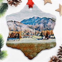 Trentino Alto Adige, Italy  Snowflake Ornament (two Sides) by ConteMonfrey
