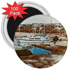 Alone On Gardasee, Italy  3  Magnets (100 Pack) by ConteMonfrey