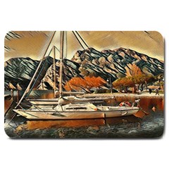 Art Boats Garda, Italy  Large Doormat by ConteMonfrey