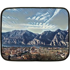 Lake In Italy Fleece Blanket (mini) by ConteMonfrey