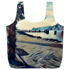 A Walk On Gardasee, Italy  Full Print Recycle Bag (xxl) by ConteMonfrey