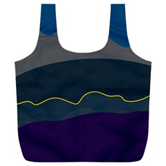 Abstract Landscape Art Design Pattern Water Full Print Recycle Bag (xxl) by Jancukart