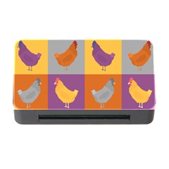 Chickens Pixel Pattern - Version 1a Memory Card Reader With Cf by wagnerps