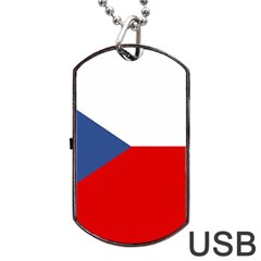 Czech Republic Dog Tag Usb Flash (two Sides) by tony4urban