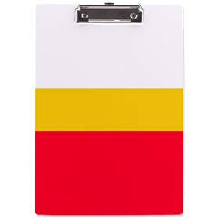 Malopolskie Flag A4 Acrylic Clipboard by tony4urban