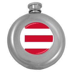 Eindhoven Flag Round Hip Flask (5 Oz) by tony4urban