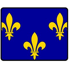 Ile De France Flag One Side Fleece Blanket (medium) by tony4urban