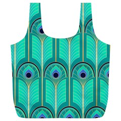 Gradient Art Deco Pattern Design Full Print Recycle Bag (xl) by artworkshop
