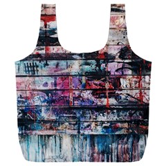 Splattered Paint On Wall Full Print Recycle Bag (xxxl) by artworkshop
