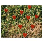 Valentine Day Heart Forest One Side Premium Plush Fleece Blanket (Medium) 60 x50  Blanket Front