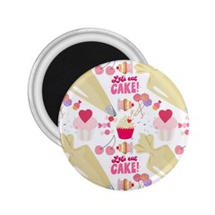 Desserts Pastries Baking Wallpaper 2 25  Magnets by Ravend