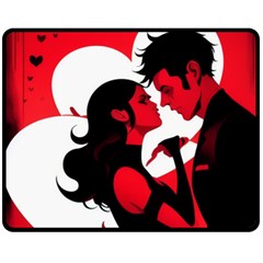 3 - Science Love And Art 2 - Science Love And Art One Side Fleece Blanket (medium) by LemonPear