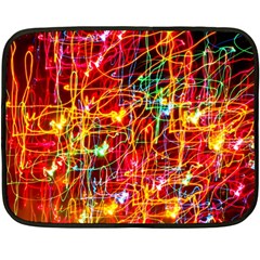 Design Art Pattern Fleece Blanket (mini) by artworkshop