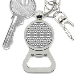 Black And White Tribal Print Pattern Bottle Opener Key Chain by dflcprintsclothing