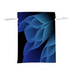 Abstract Blue Background Lightweight Drawstring Pouch (M) Front
