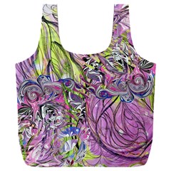 Abstract Intarsio Full Print Recycle Bag (xxl) by kaleidomarblingart