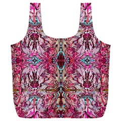 Fuchsia Funky Repeats I Full Print Recycle Bag (xxl) by kaleidomarblingart