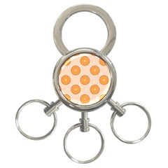 Orange Slices! 3-ring Key Chain by fructosebat