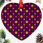 Background Graphic Decor Backdrop Heart Ornament (Two Sides) Back