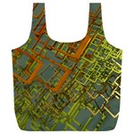 Art 3d Windows Modeling Dimension Full Print Recycle Bag (XXL) Front