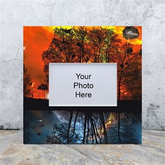 Space Nature Fantasy Trees White Box Photo Frame 4  X 6  by Ravend