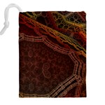 Fractal Pattern Geometric Pattern Drawstring Pouch (4XL) Back