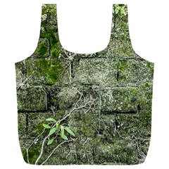 Old Stone Exterior Wall With Moss Full Print Recycle Bag (xxxl) by dflcprintsclothing