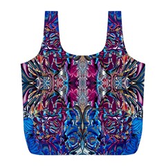Abstract Blend Repeats Full Print Recycle Bag (l) by kaleidomarblingart