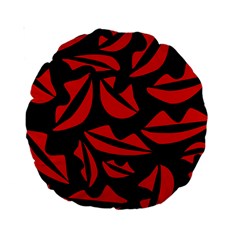 Lips 2 Standard 15  Premium Round Cushions by Mazipoodles