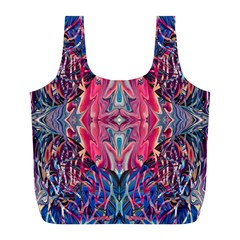 Abstract Arabesque Full Print Recycle Bag (l) by kaleidomarblingart