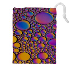 Bubble Color Drawstring Pouch (4xl) by artworkshop