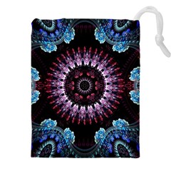Digitalart Kaleidoscope Drawstring Pouch (4xl) by Sparkle