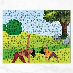 Large Rectangular Jigsaw Puzzl by SymmekaDesign