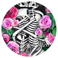 Floral Skeletons Round Trivet by GardenOfOphir