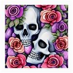 Floral Skeletons Medium Glasses Cloth (2 Sides) Back